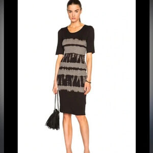 Raquel Allegra tye dye tshirt fitted dress